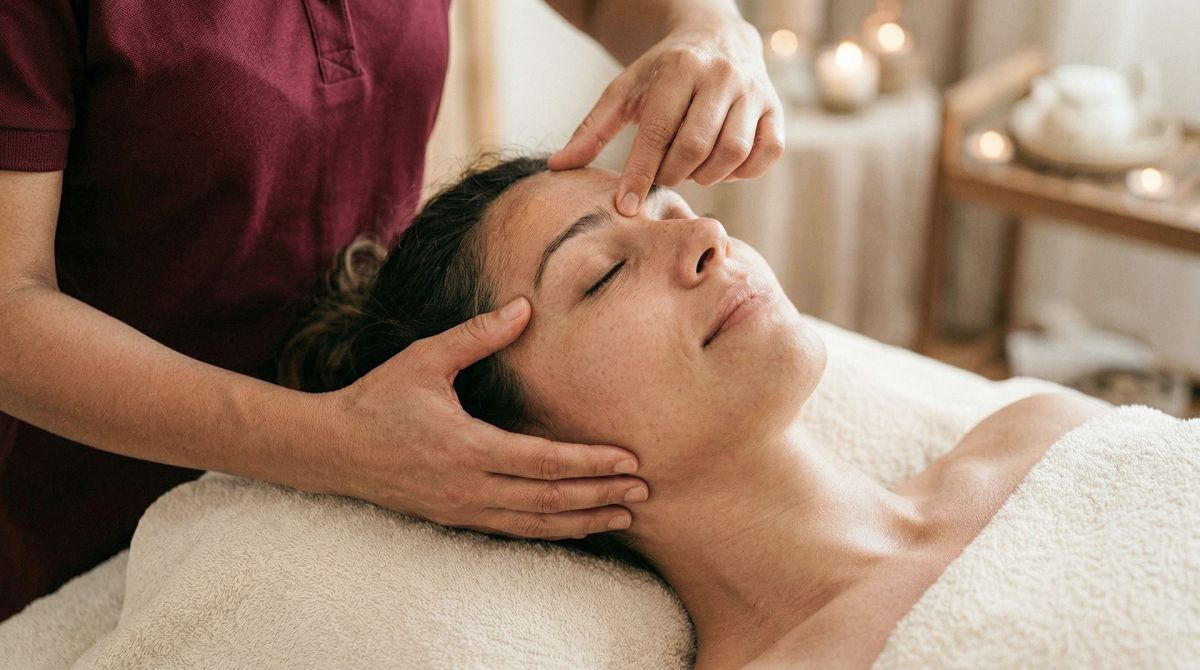 Kopf- und Gesichtsmassage